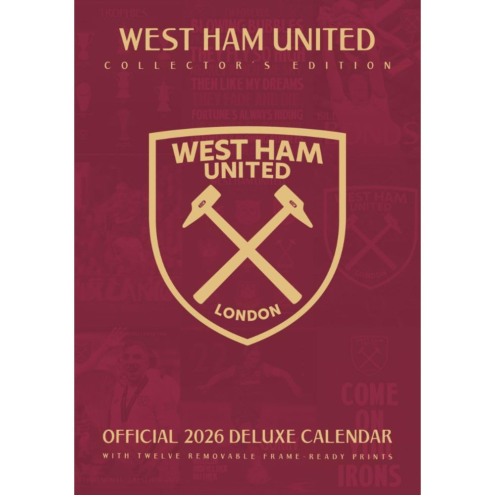 West Ham United FC Deluxe Calendar