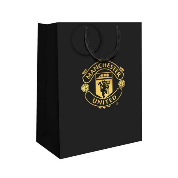 Manchester United FC Small Black Gift Bag