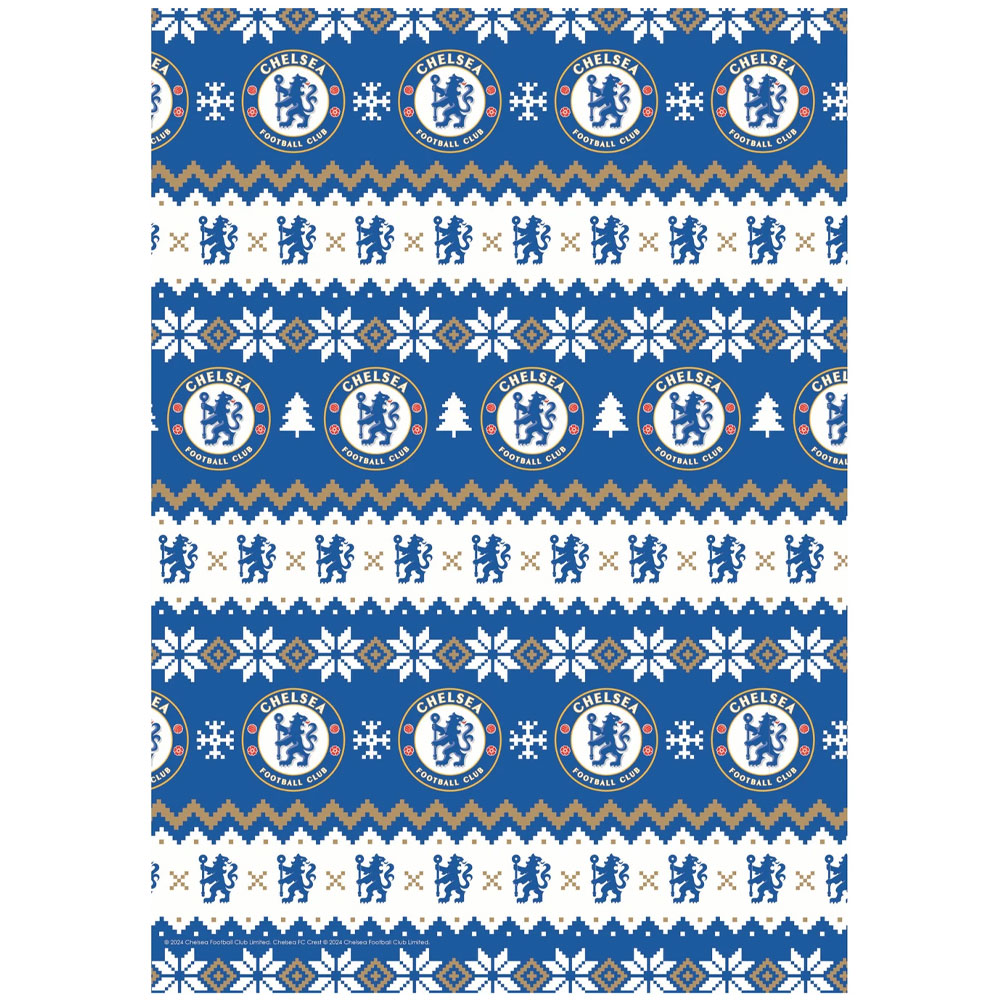 Chelsea FC Christmas Gift Wrap