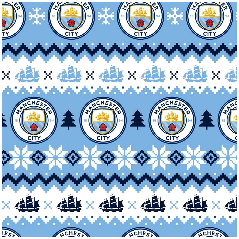 TM 07271 Manchester City FC Christmas Gift Wrap