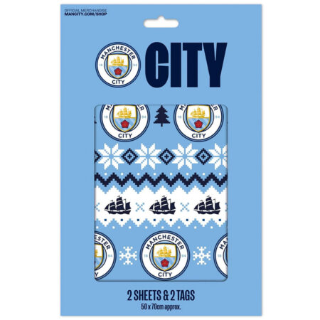 TM 07271 Manchester City FC Christmas Gift Wrap