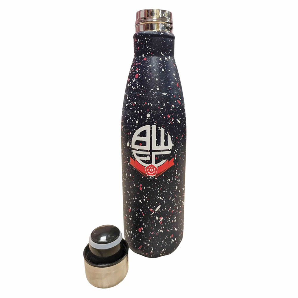 TM 07300 Bolton Wanderers FC Paint Splatter Thermal Flask
