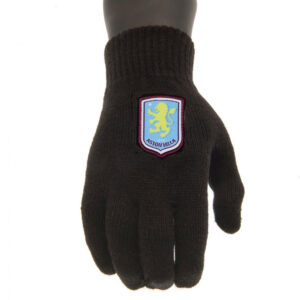 TM 07309 Aston Villa FC Knitted Gloves Junior
