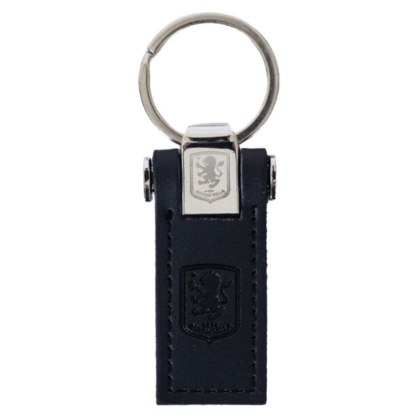 aston villa fc leather key fob