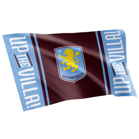 Aston villa fc up the villa flag