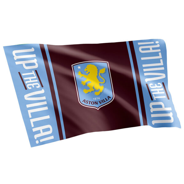 aston villa fc up the villa flag