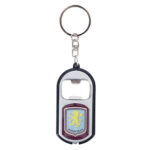 aston villa fc keyring torch bottle opener
