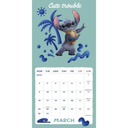 Lilo & stitch live action square calendar