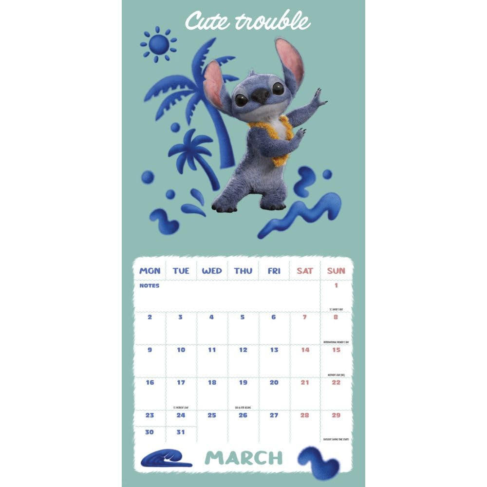 Lilo & stitch live action square calendar