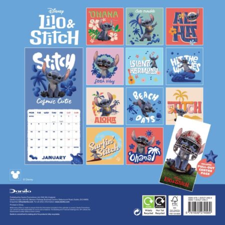 Lilo & stitch live action square calendar
