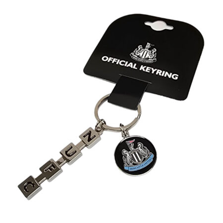 newcastle united fc letter keyring