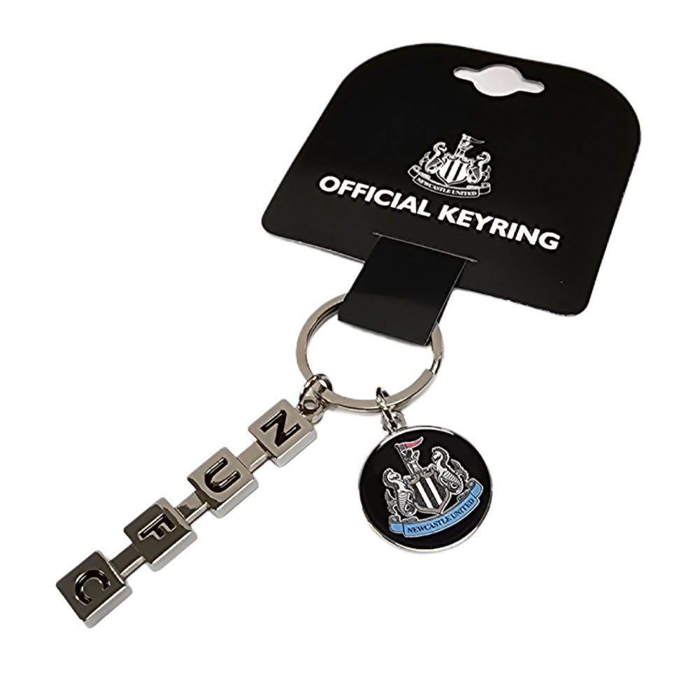 newcastle united fc letter keyring