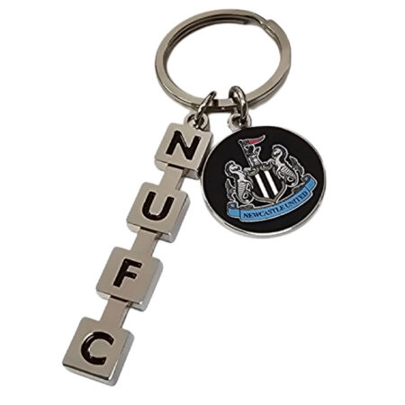 newcastle united fc letter keyring