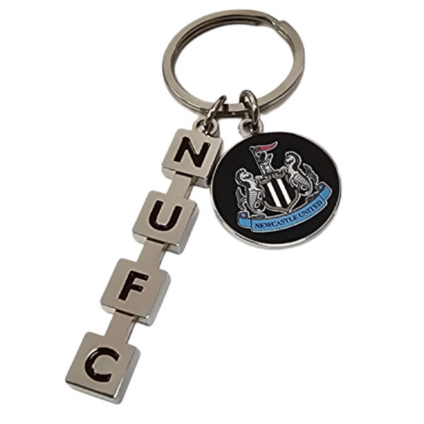 newcastle united fc letter keyring