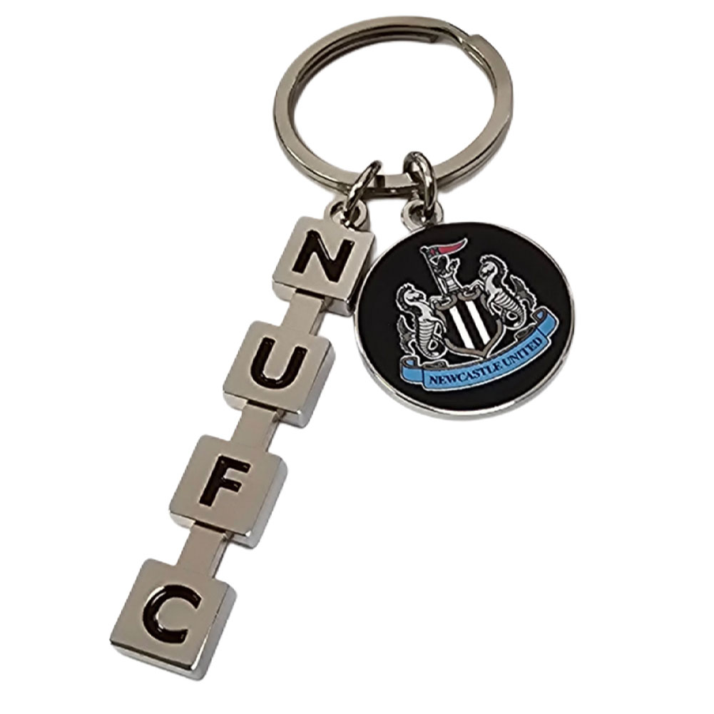 newcastle united fc letter keyring