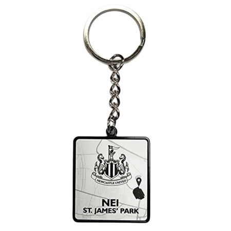 newcastle united fc route to st james' park keyring