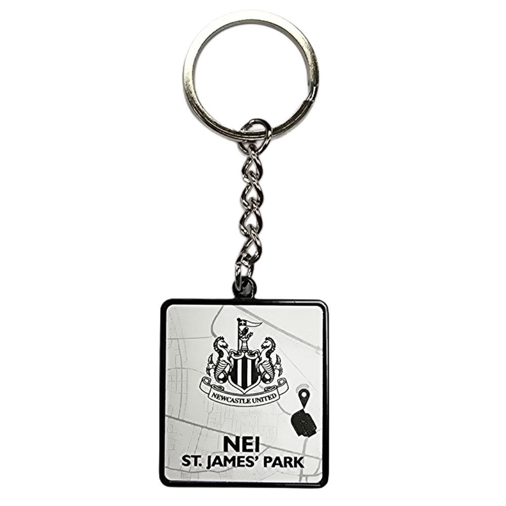 newcastle united fc route to st james' park keyring