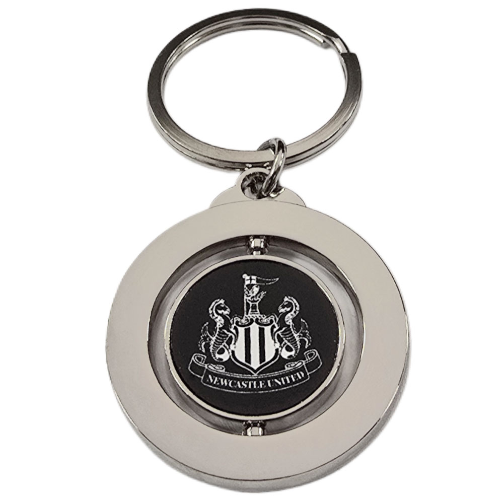 newcastle united fc spinner keyring