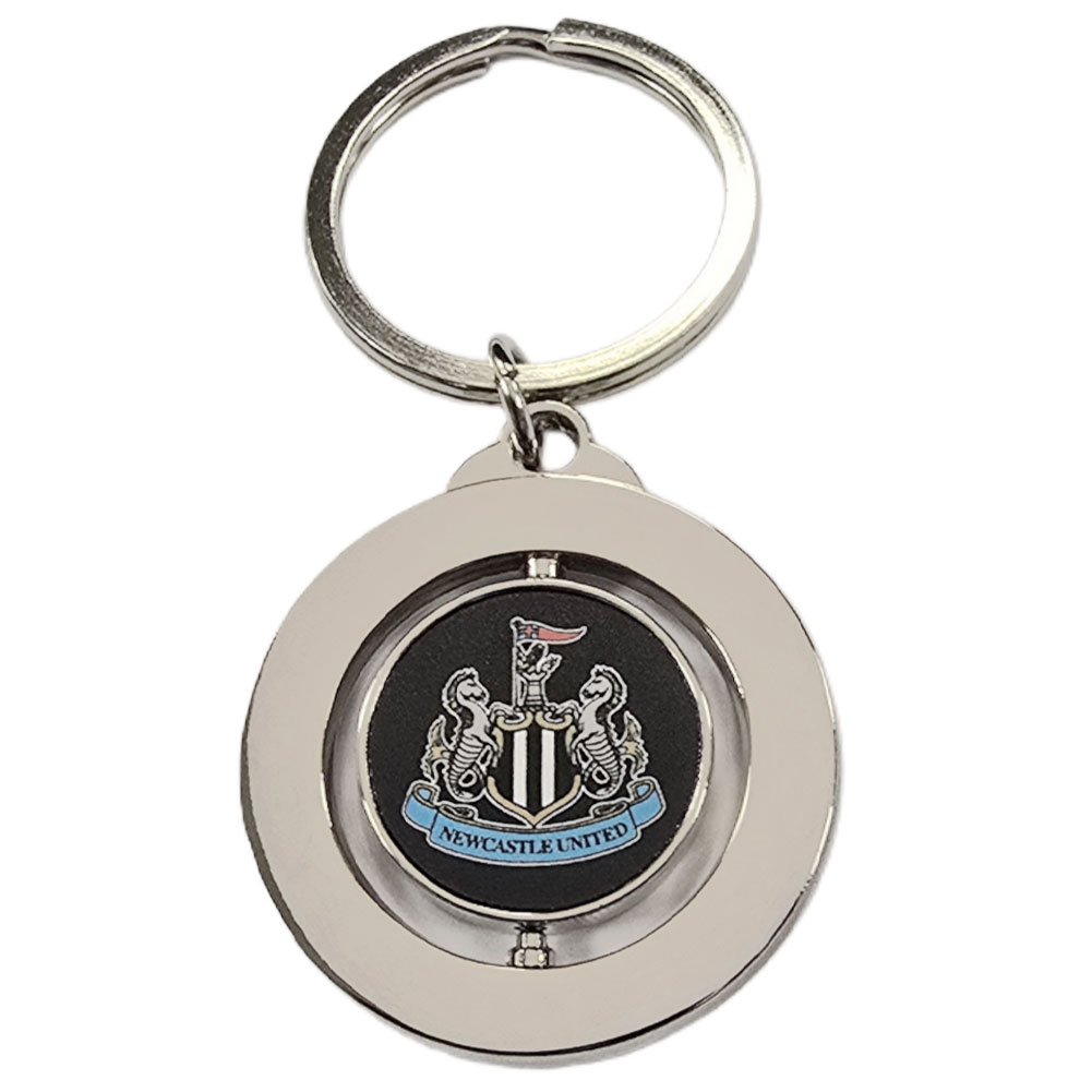 newcastle united fc spinner keyring