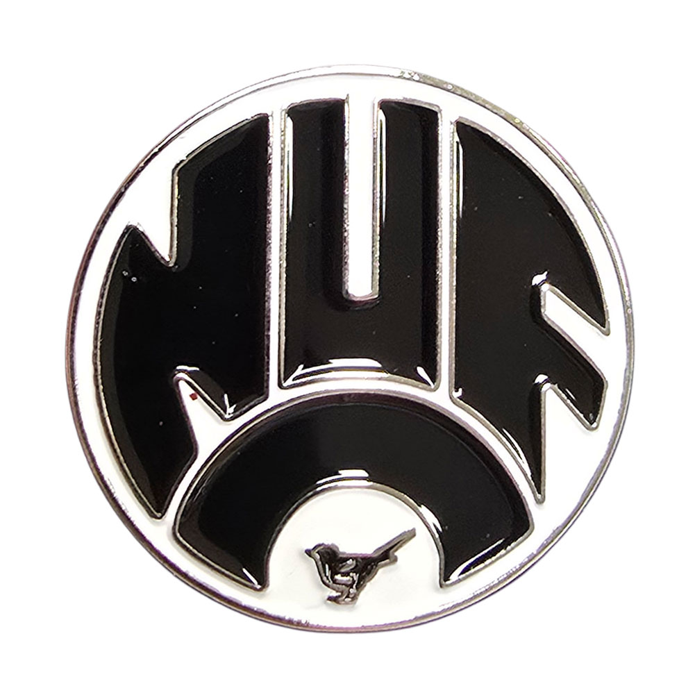 newcastle united fc retro 83 88 crest keyring & badge set