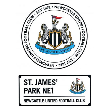 newcastle united fc a4 car decal