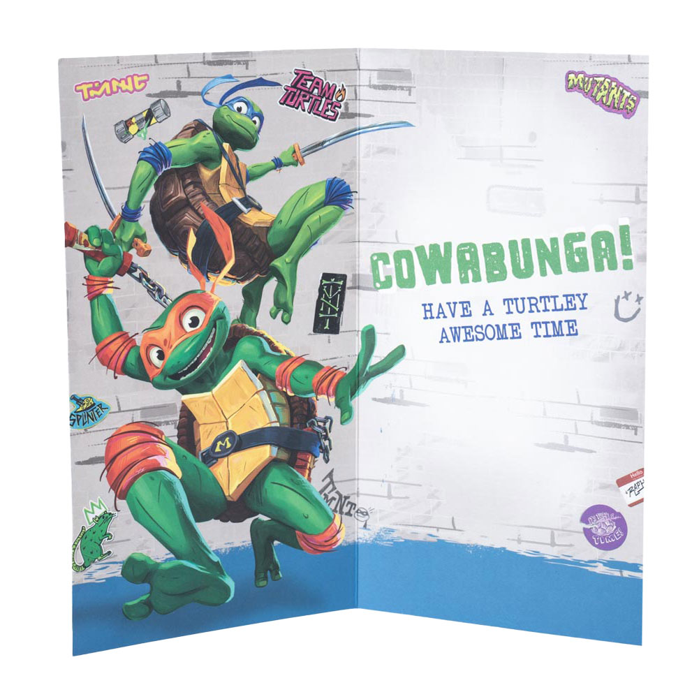 teenage mutant ninja turtles birthday card
