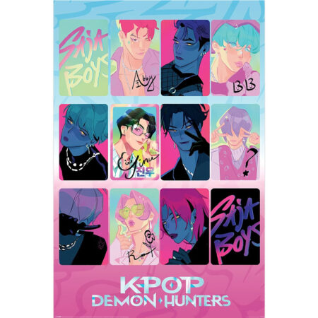 K pop demon hunters saja boys poster