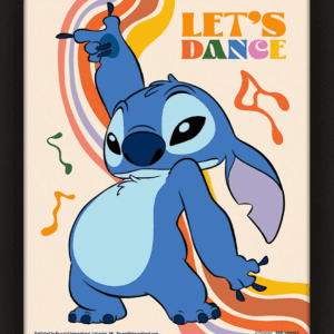 lilo & stitch let's dance framed 3d picture