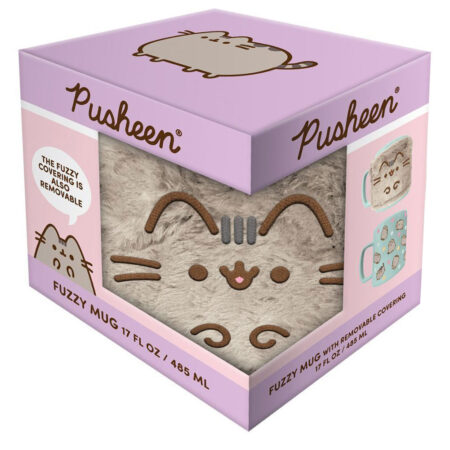 pusheen fuzzy mug