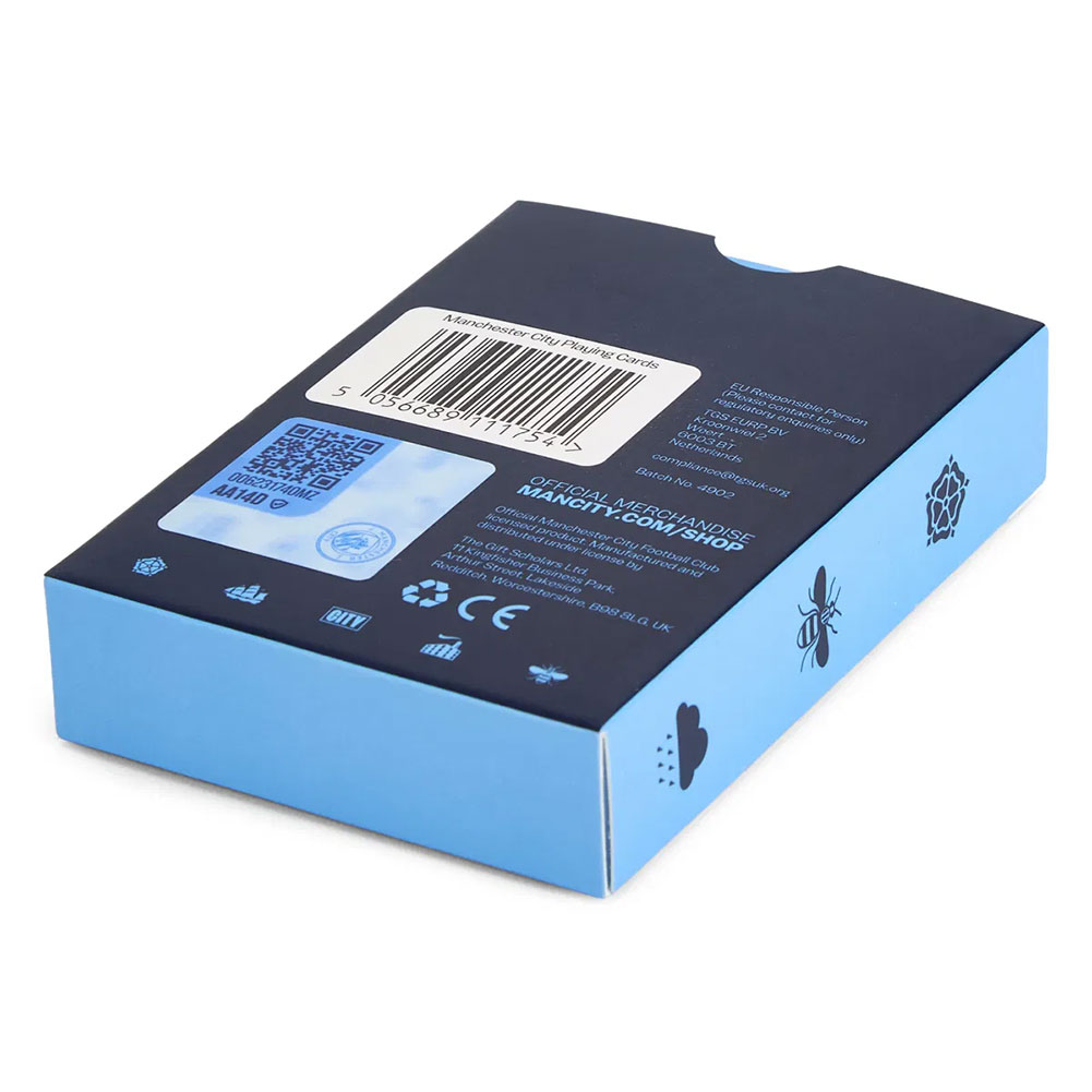 manchester city fc executive playing cards