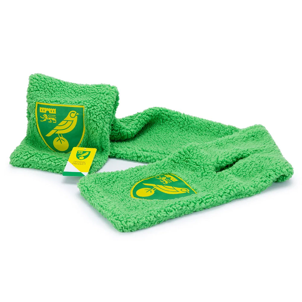 norwich city fc sherpa scarf