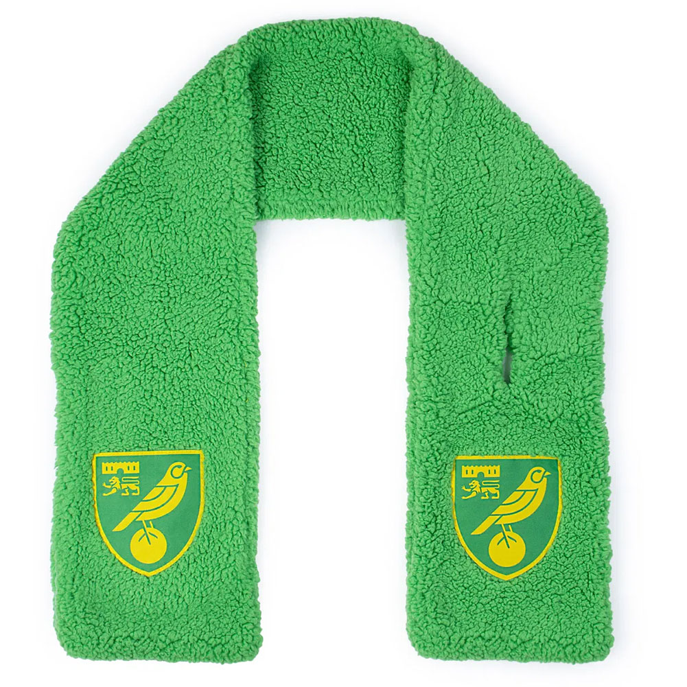 norwich city fc sherpa scarf