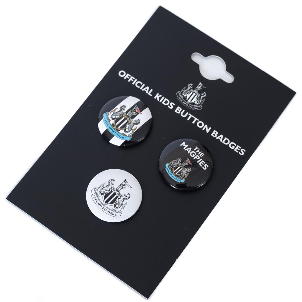 newcastle united fc button badge set