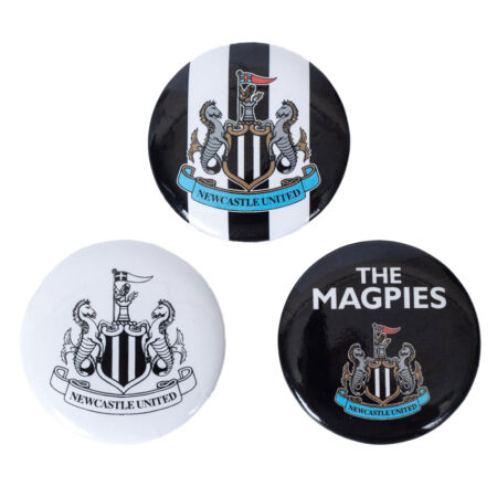 newcastle united fc button badge set