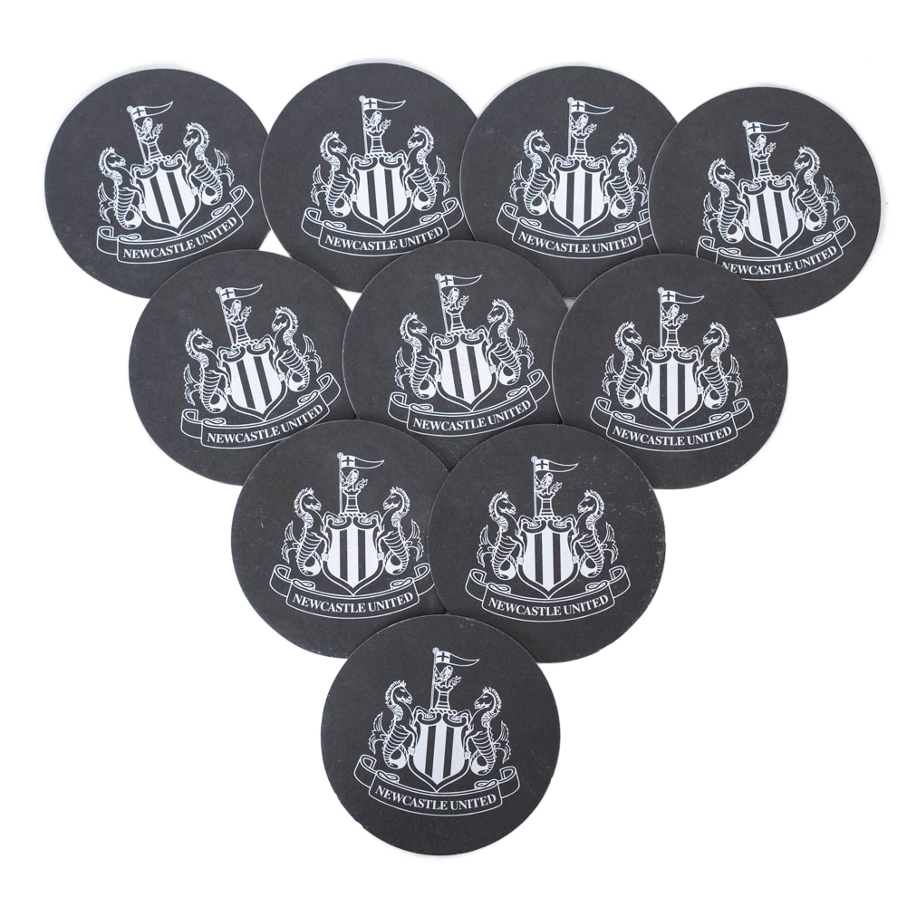 newcastle united fc 10pk beer mat set