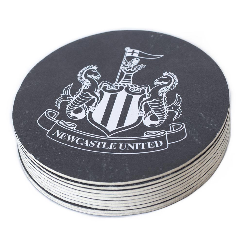 newcastle united fc 10pk beer mat set