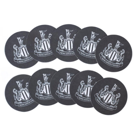 newcastle united fc 10pk beer mat set