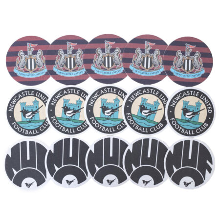 newcastle united fc 15pk retro beer mat set