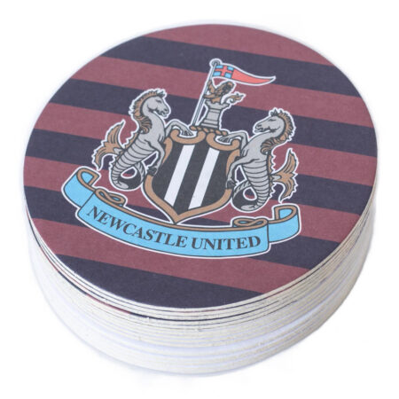 newcastle united fc 15pk retro beer mat set