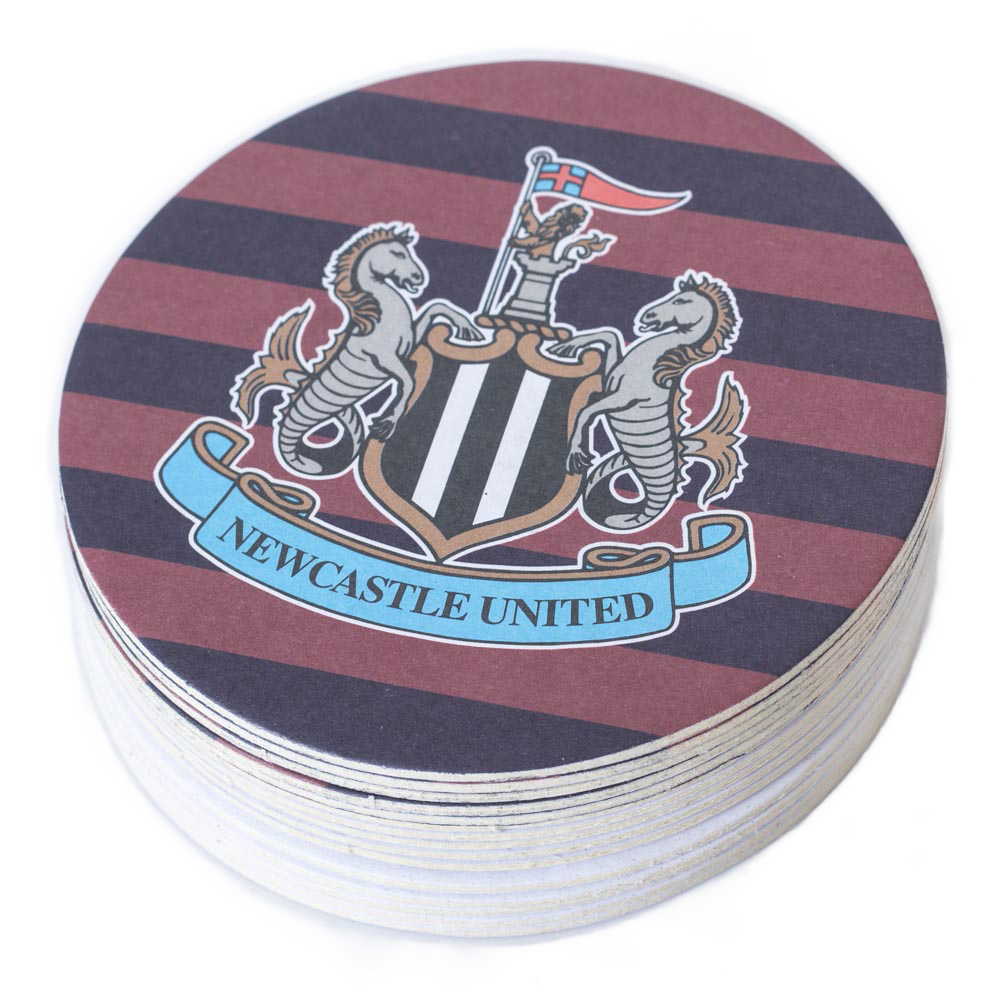 newcastle united fc 15pk retro beer mat set