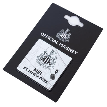 newcastle united fc route to st james' park fridge magnet
