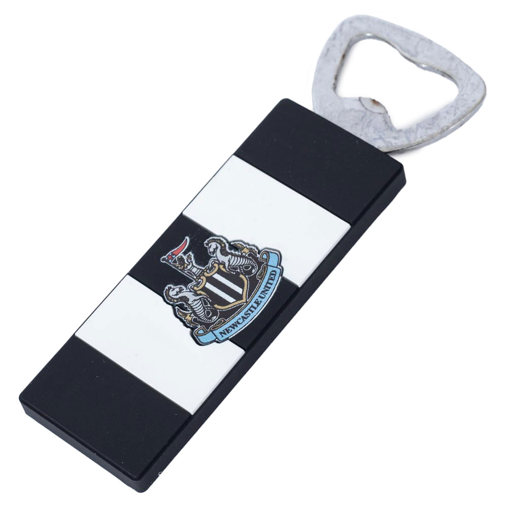newcastle united fc pvc rectangle magnetic bottle opener