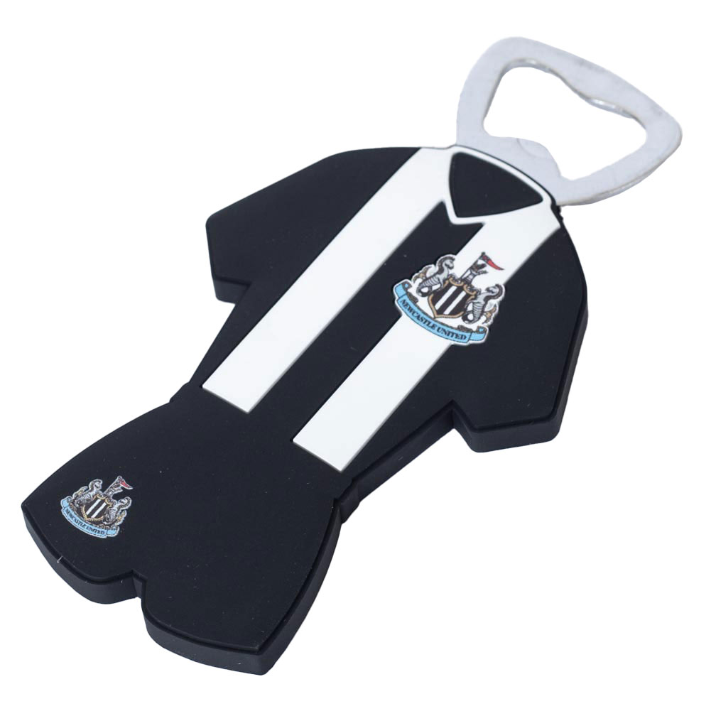 newcastle united fc pvc home kit magnetic bottle opener