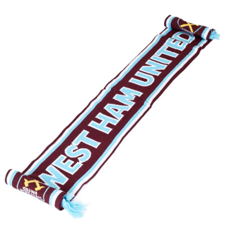 west ham united fc crest scarf