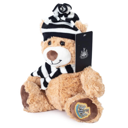 newcastle united fc hat & scarf bear