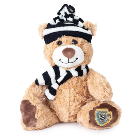 newcastle united fc hat & scarf bear