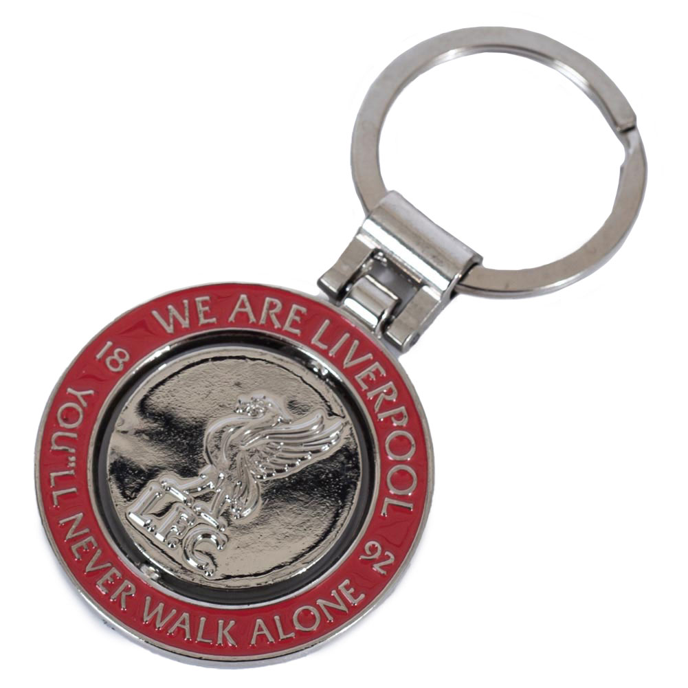 liverpool fc crest spinner keyring