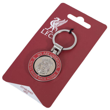 liverpool fc crest spinner keyring