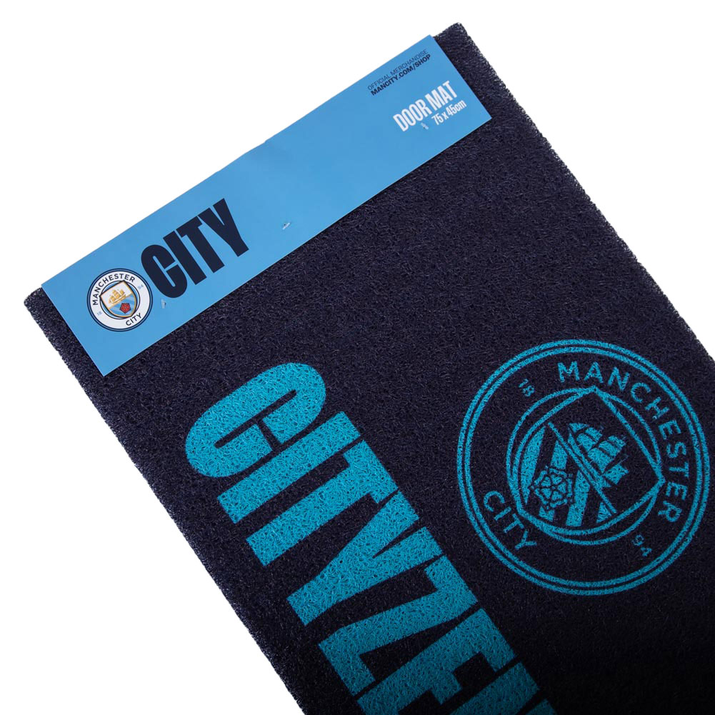manchester city fc loop pile doormat