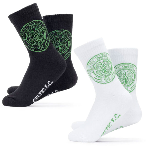 celtic fc twin pack sports socks 7 11
